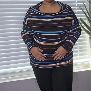 Striped Multicolor Women's Hoodie